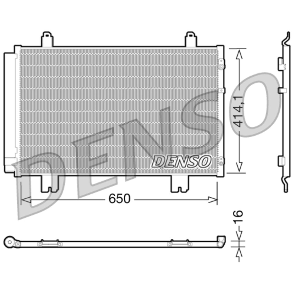 Jäähdytin, moottorin jäähdytys DENSO DRM46036