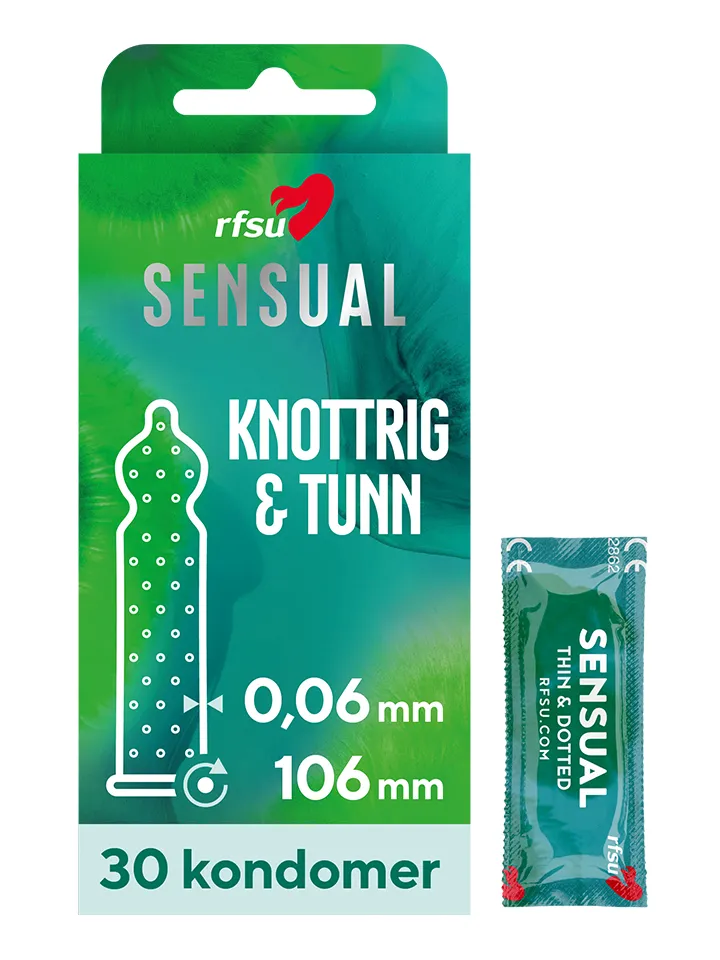 RFSU Sensual (Näkken) Kondomer 30-pack Juomutetut kondomit