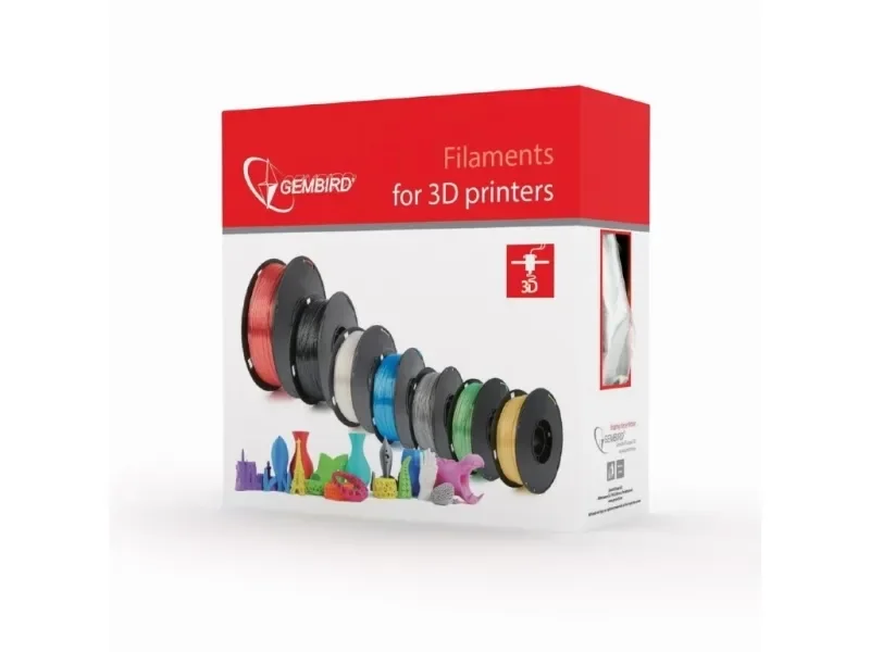 Gembird - Sort - 1 kg - 330 m - PLA+ filamentti (3D)