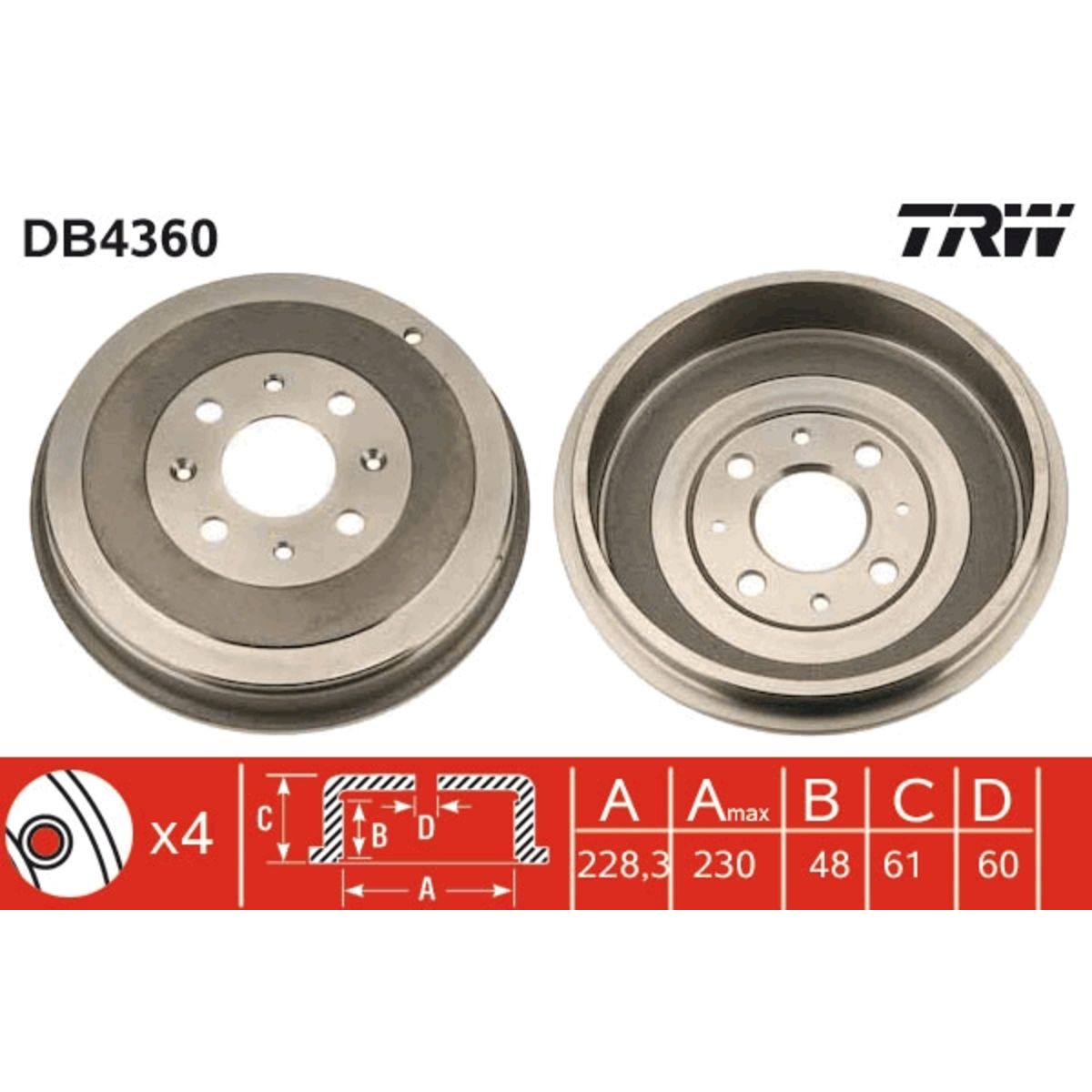 Jarrurumpu TRW DB4360