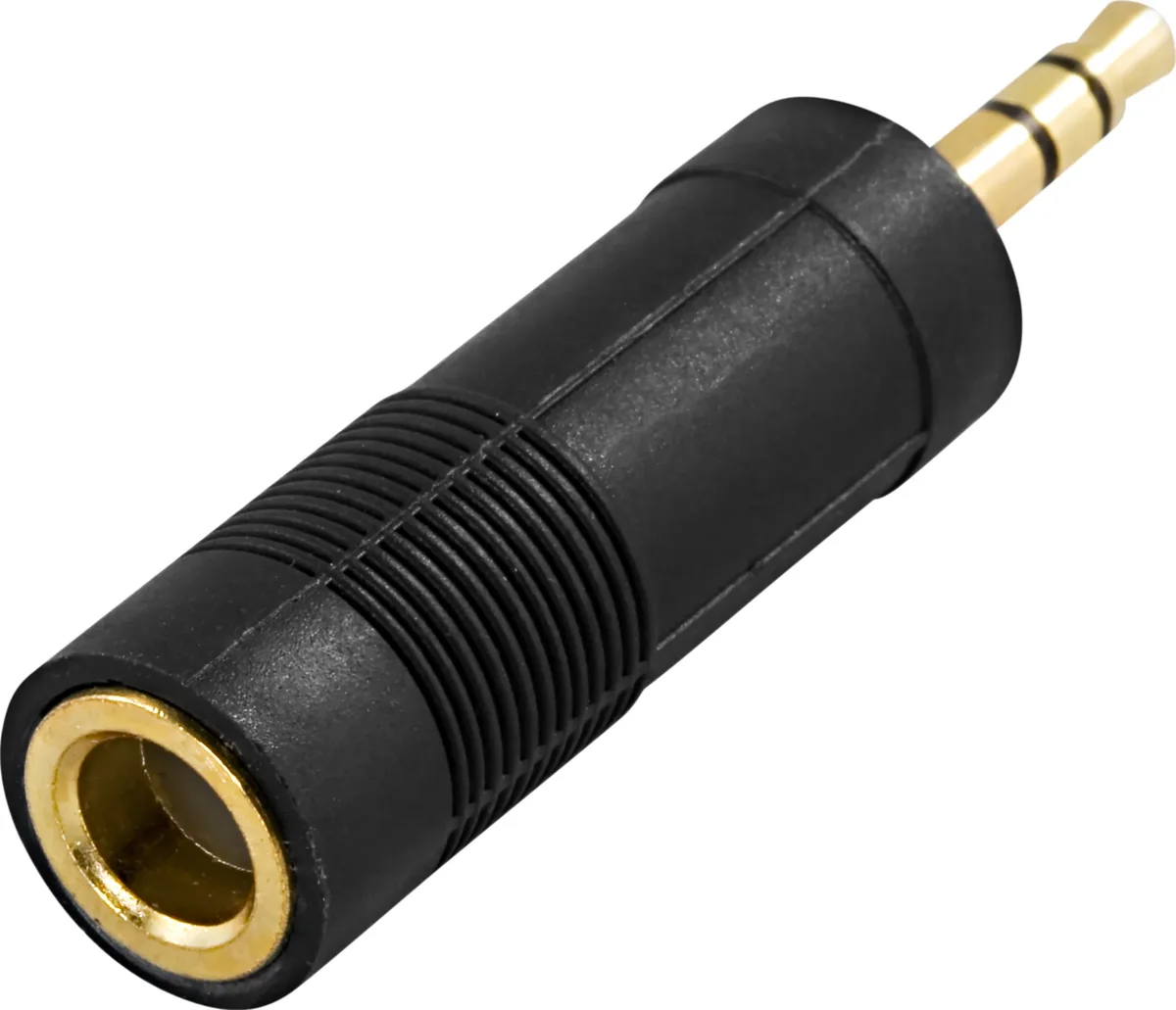 Deltaco Audio Adaptor 3,5mm 6.3mm