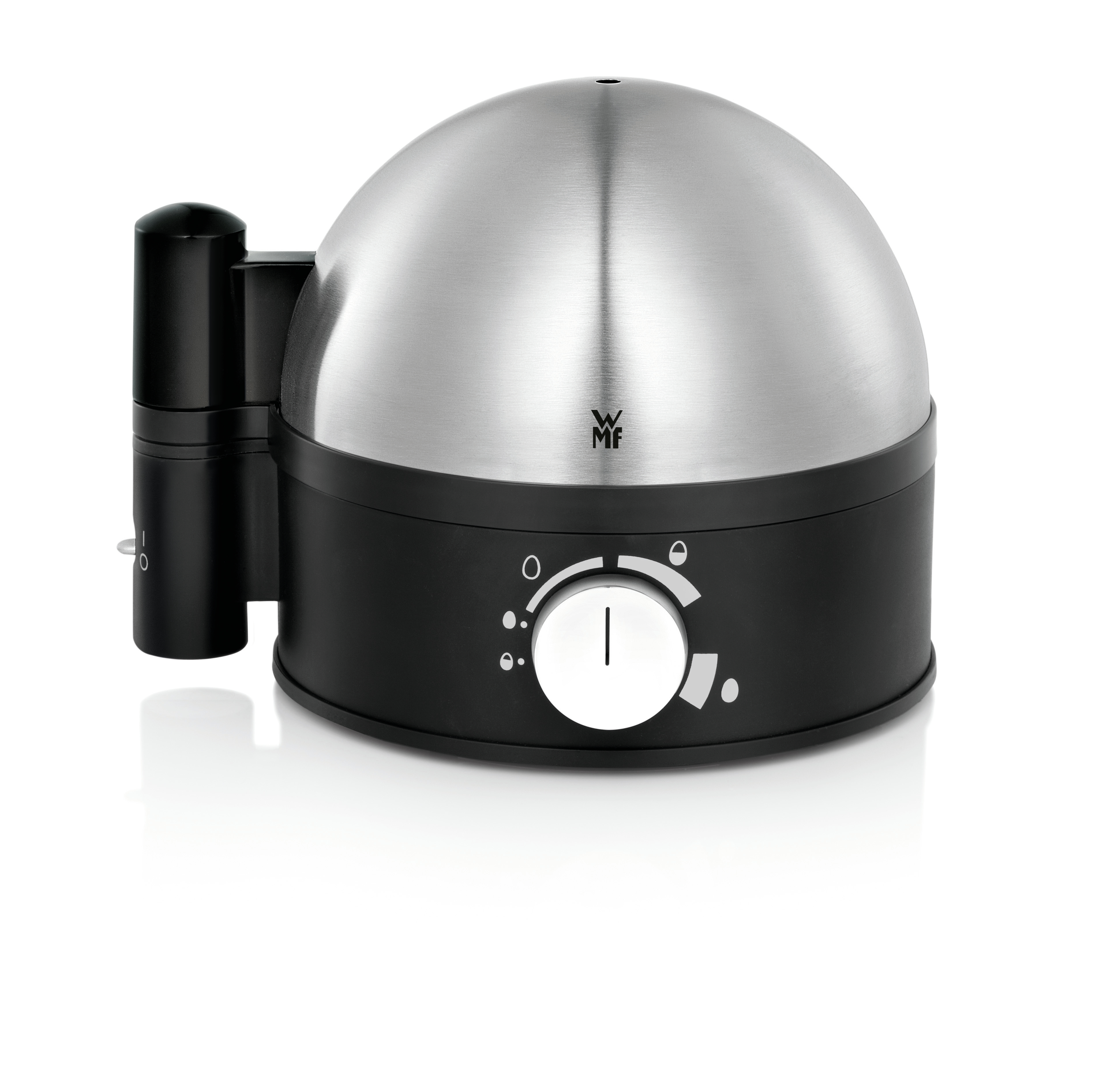 WMF Stelio 0415070011, 7 munaa, Kova, Keskikokoinen, Pehmeä, Musta, Kromi, 380 W, 220-240 V, 50 - 60 Hz