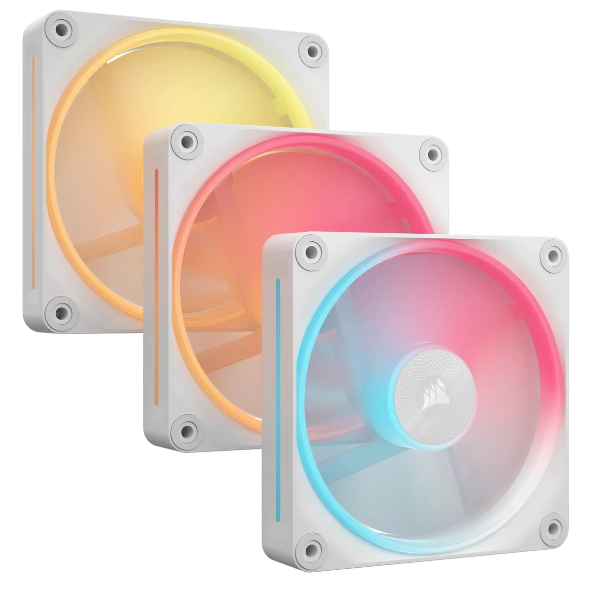 Corsair iCUE LINK LX120-R RGB, Tuuletin, 12 cm, 2400 RPM, Valkoinen