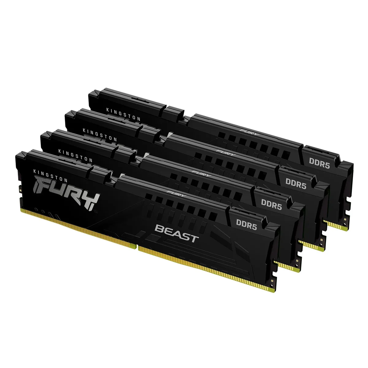 Kingston FURY Beast DDR5-5600 - 128GB - CL40 - Quad Channel (4 pcs) - Intel XMP - Musta