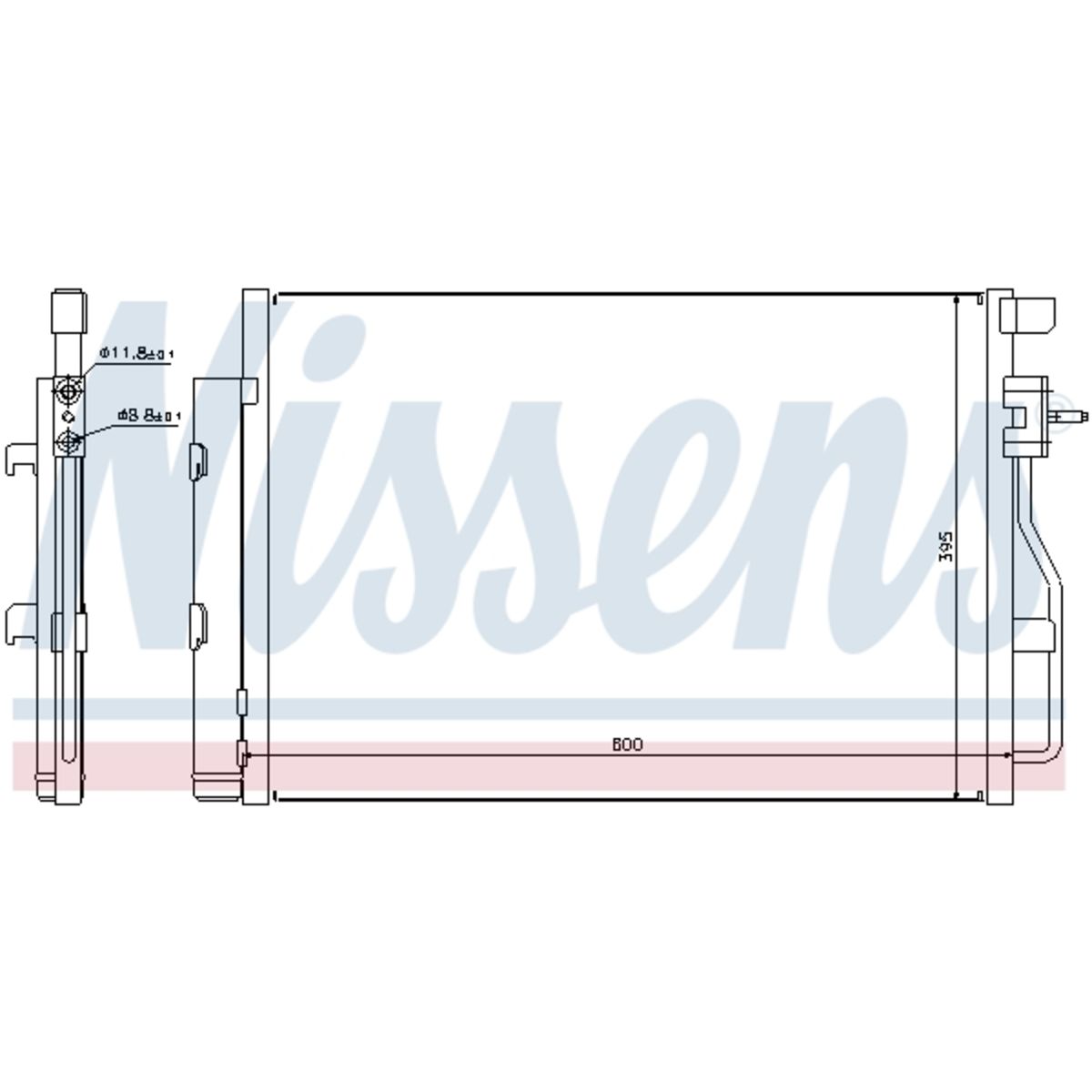 Lauhdutin, ilmastointilaite NISSENS 940246