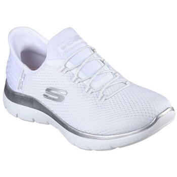 SKECHERS Matalavartiset tennarit 'Summits- Diamond Dream' hopea / valkoinen