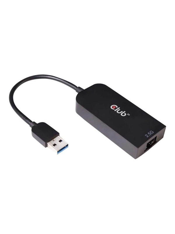 Club 3D nätverksadapter USB 3.2 Gen 1 2,5 Gbps kabeldragning