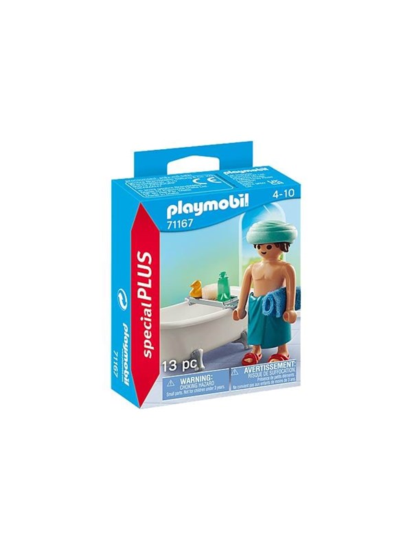 Playmobil Man with Bathtub