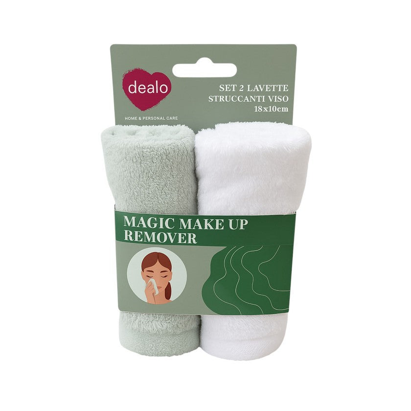 Dealo Make Up Remover 2 kpl 1 yksikkö