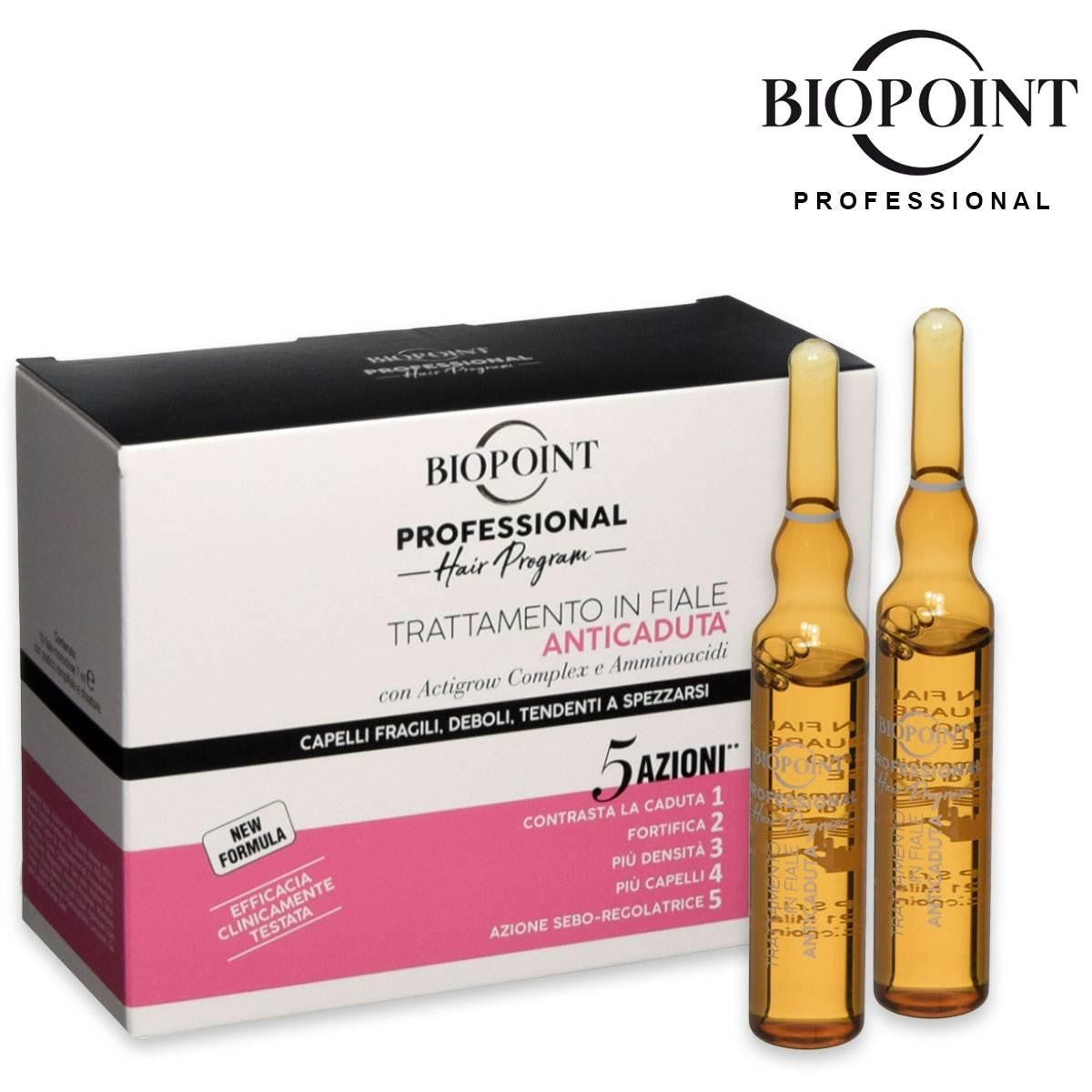 Biopoint naisten hiustenlähtöä estävät injektiopullot 10 x 7 ml