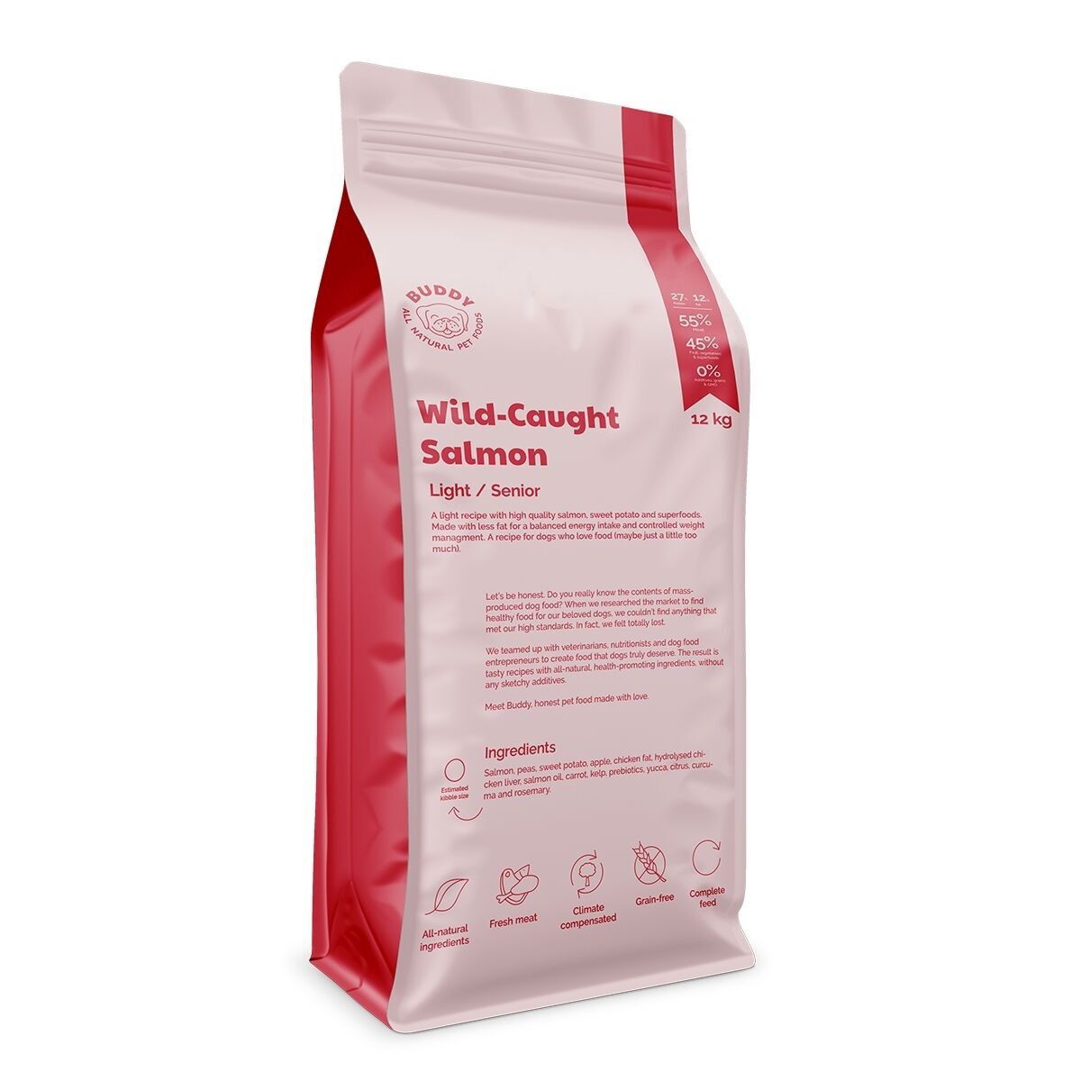 Buddy Petfoods Wild Caught Salmon 2x12 kg