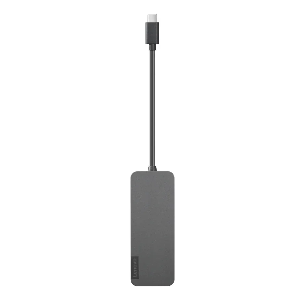 Lenovo USB-C neljän portin USB-A -hubi - hubi - 4 porttia USB hub - 4 porttia - USB 3.2 - Harmaa