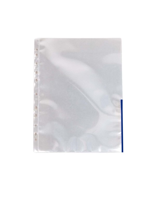 Pocket coloured edge 105my A4 blue (100)