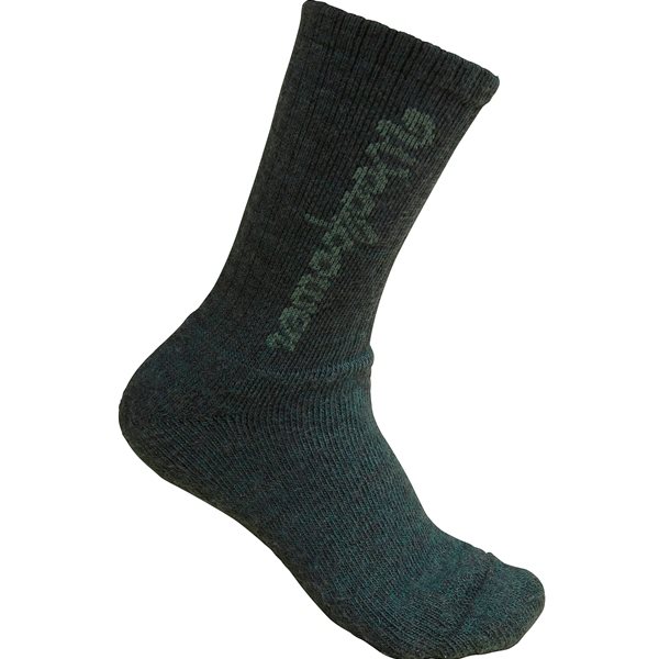 Woolpower Kids Socks Classic Logo 400 Forest Green - 28-31