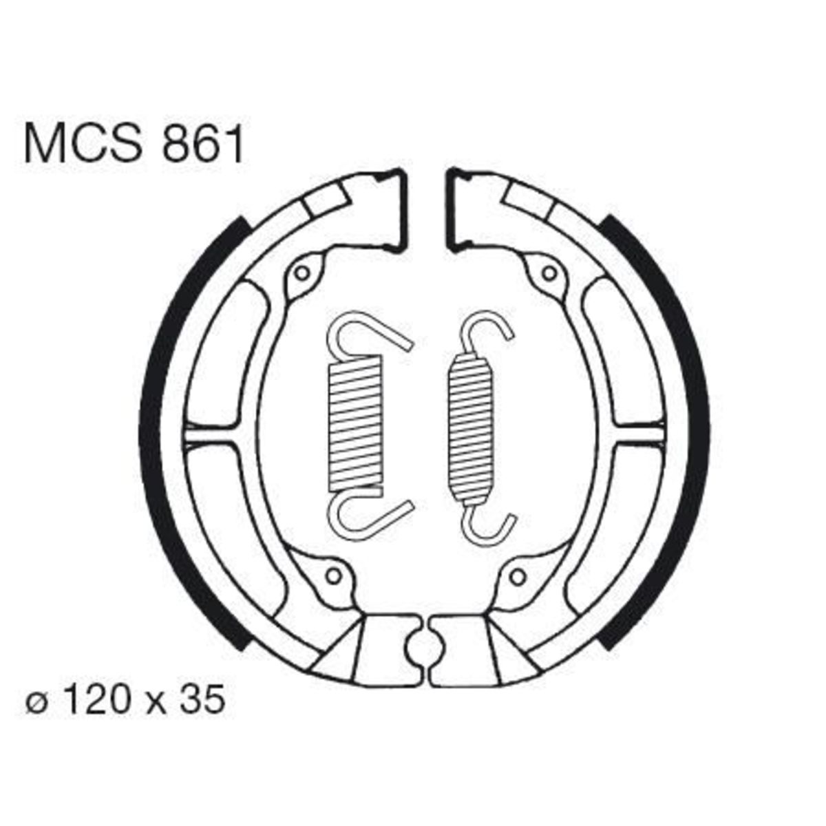 Jarrukenkäsarja TRW MCS861