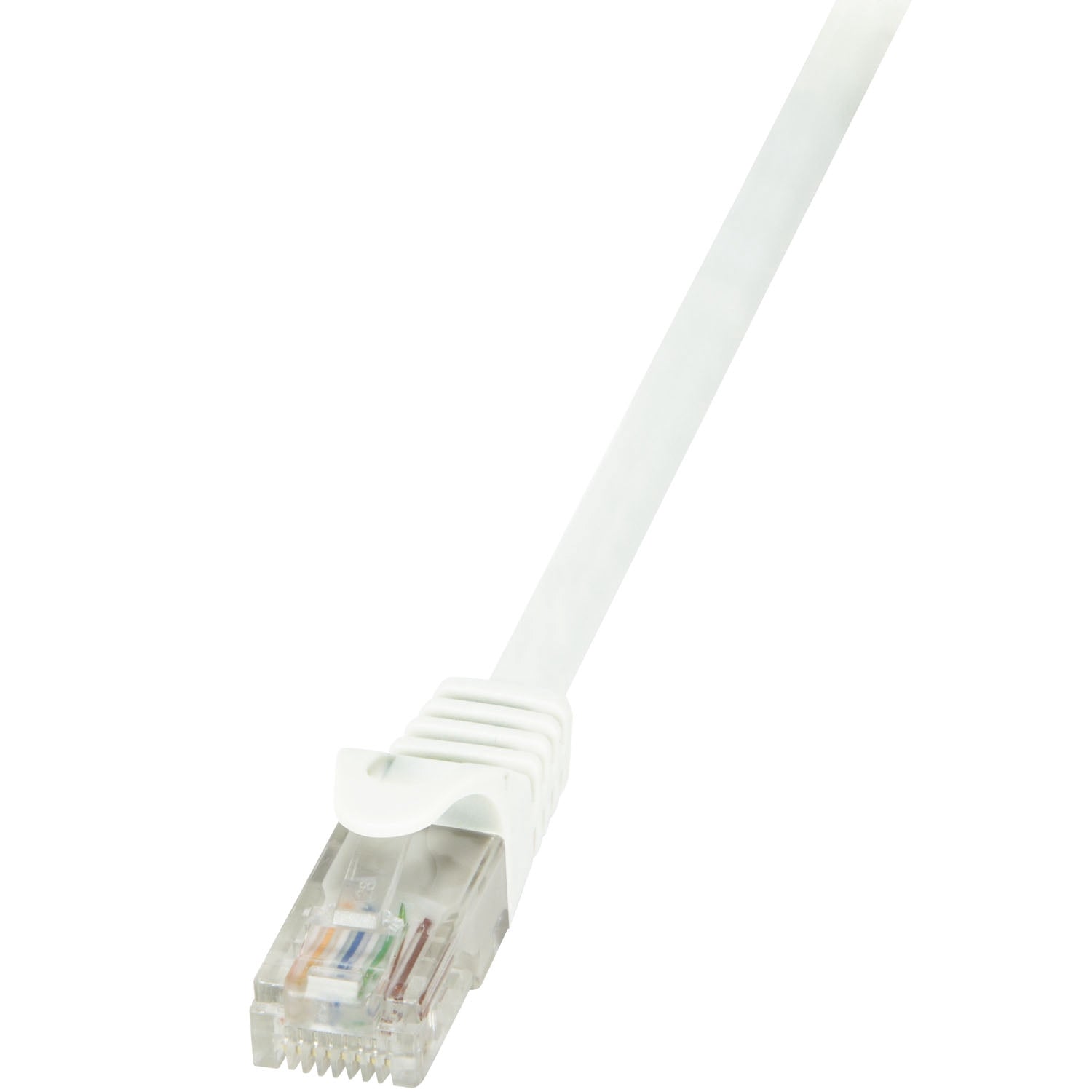 CAT6 Ethernet-kaapeli U/UTP 1m, suojaamaton, valkoinen
