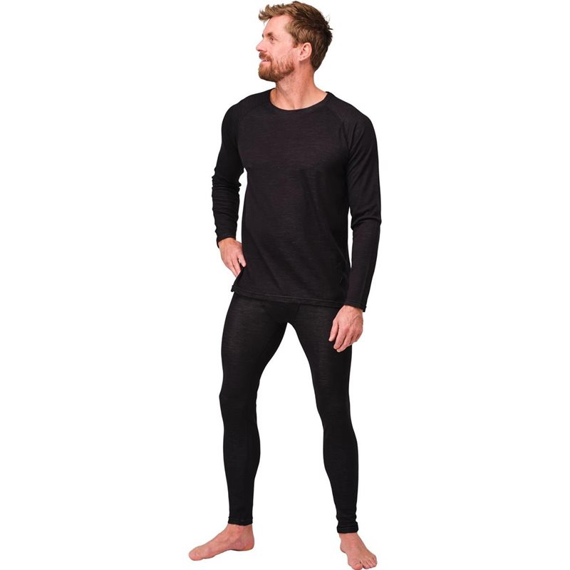 Nordfjell The Merino Baselayer Set M Black - XL