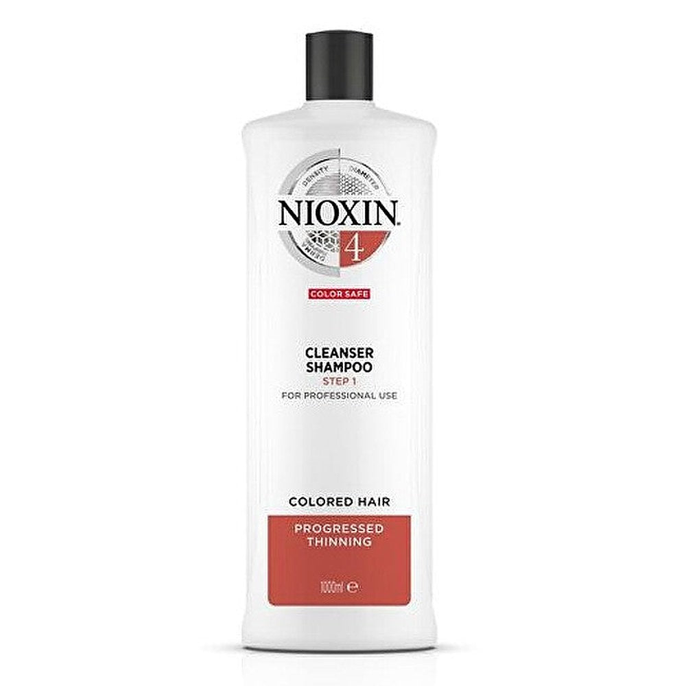 Nioxin System 4 - shampoo - värjätyt ja vaurioituneet hiukset edistyneellä heikennyksellä 1000 ml