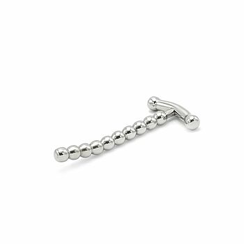 Solid Penis Plug Curved With T Handle Laajentaja