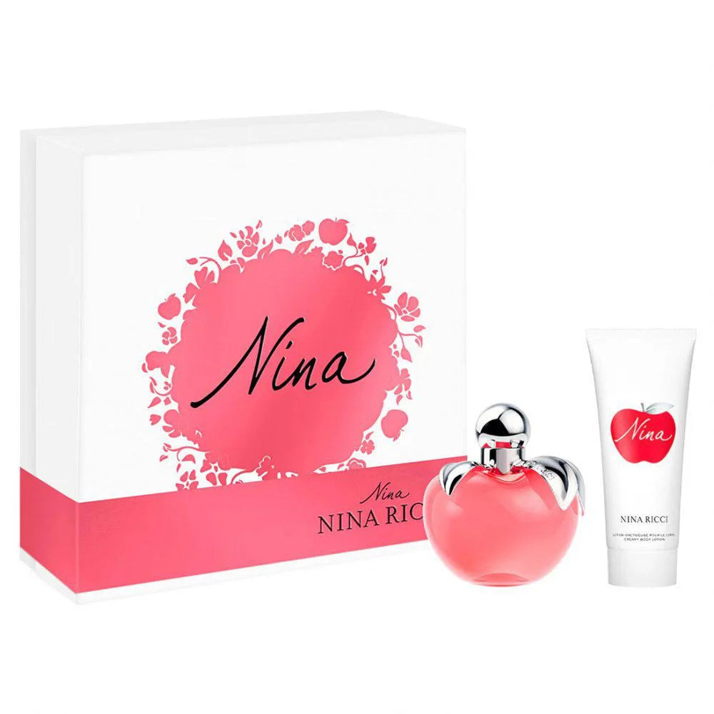 Nina Ricci Nina Eau De Toilette Täytettävä 80ml Kermainen Kehovoide 75ml