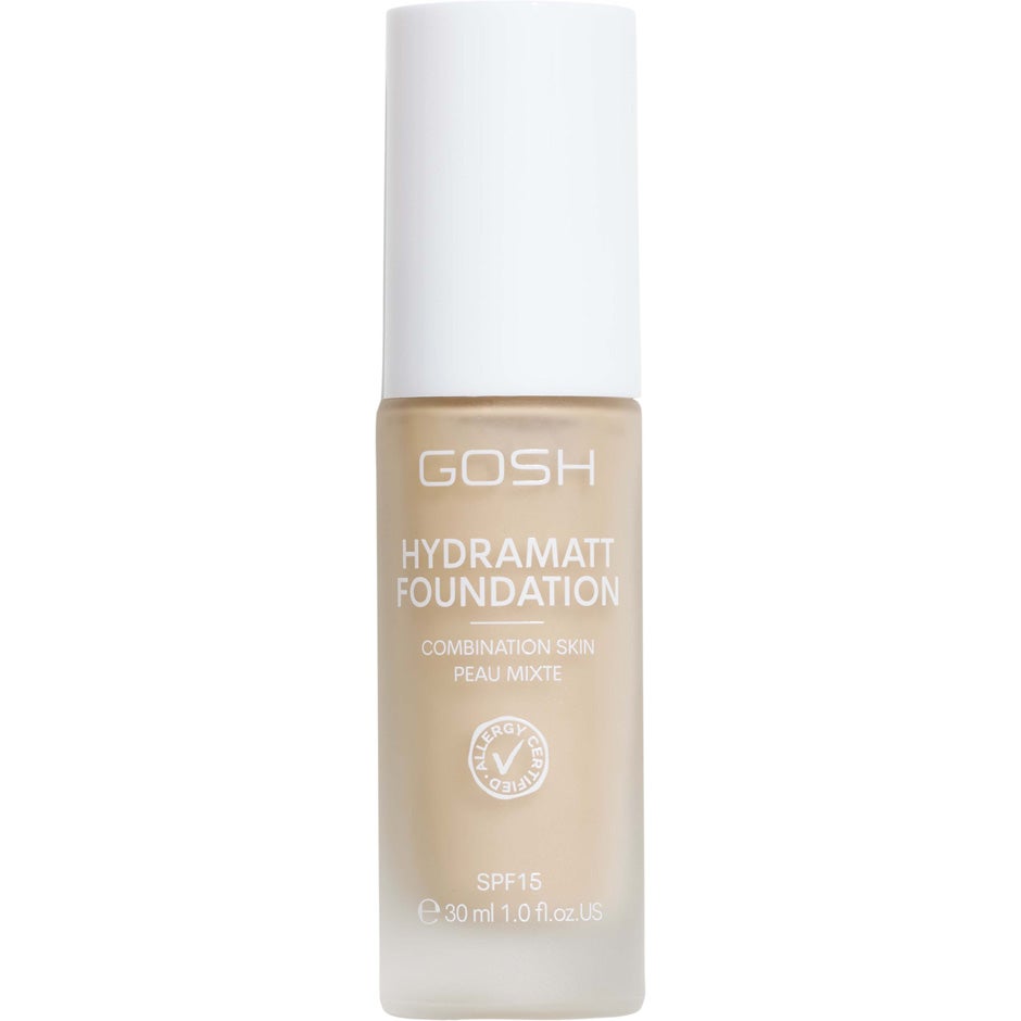 Gosh Hydramatt Foundation Combination Skin Peau Mixte 002Y Very Light 30 ml