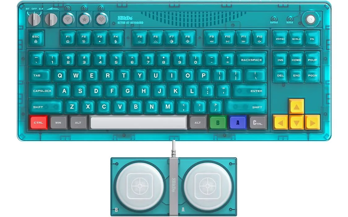 8BitDo Mechanical Keyboard Clear Blue