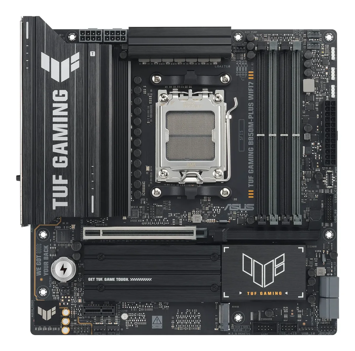 ASUS TUF GAMING B850M-PLUS WIFI7 Emolevy - AMD B850 - AMD AM5 - DDR5 RAM - Micro-ATX