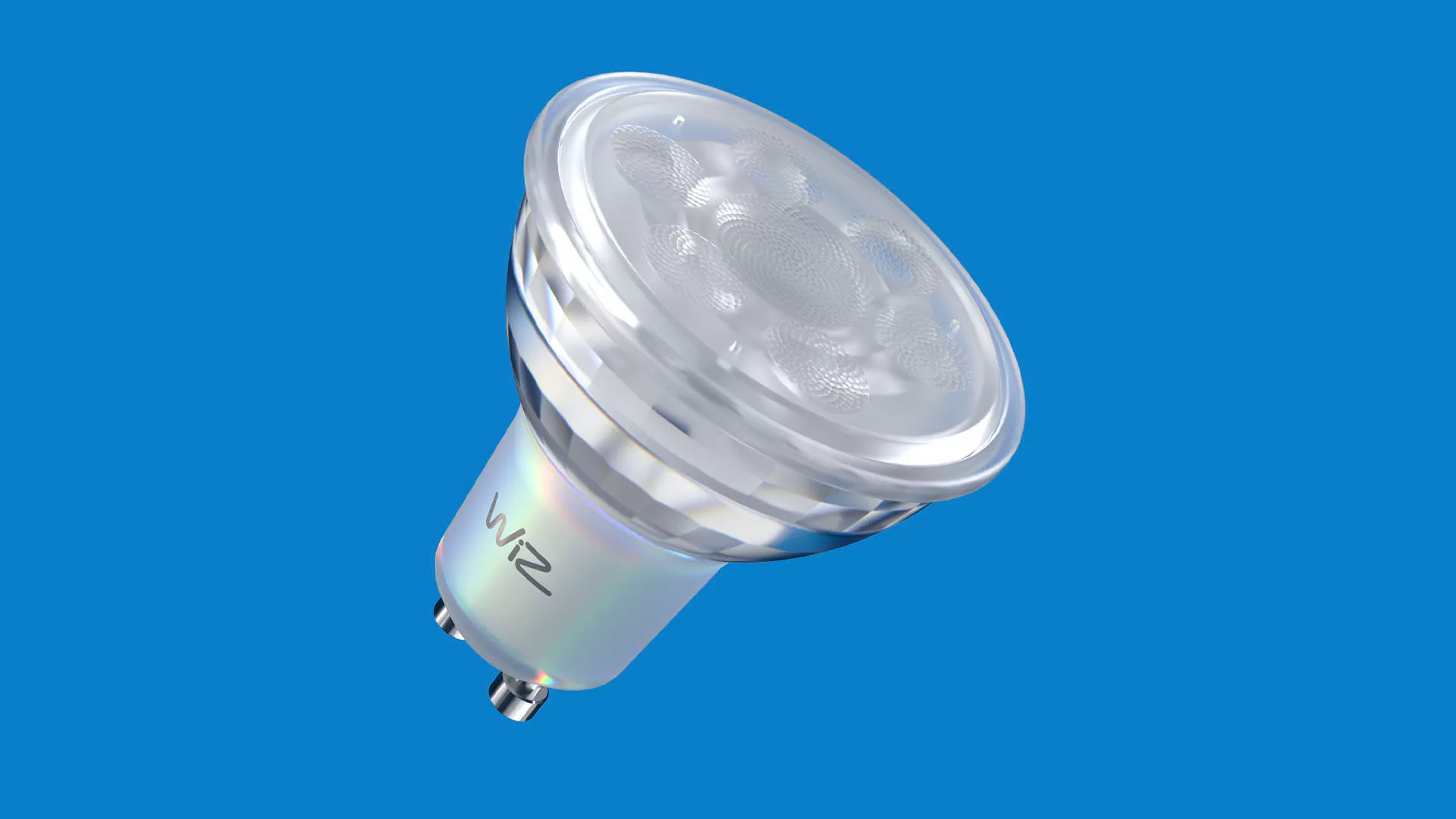 WiZ Color GU10-kohdelamppu - RGB/16 miljoonaa väriä + himmennettävä valkoinen LED-valo