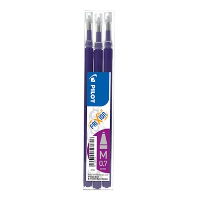 PILOT Täyttö 3-pack FriXion Pyyhittävä muste 0.7 violetti 356094 Vastaa: N/A