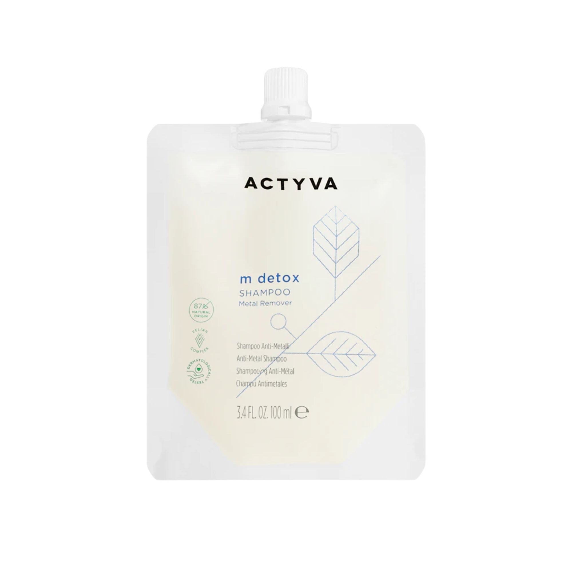 Kemon Actyva M Detox Rimuovi Metalli Shampoo Busta Ricarica — Shampoo