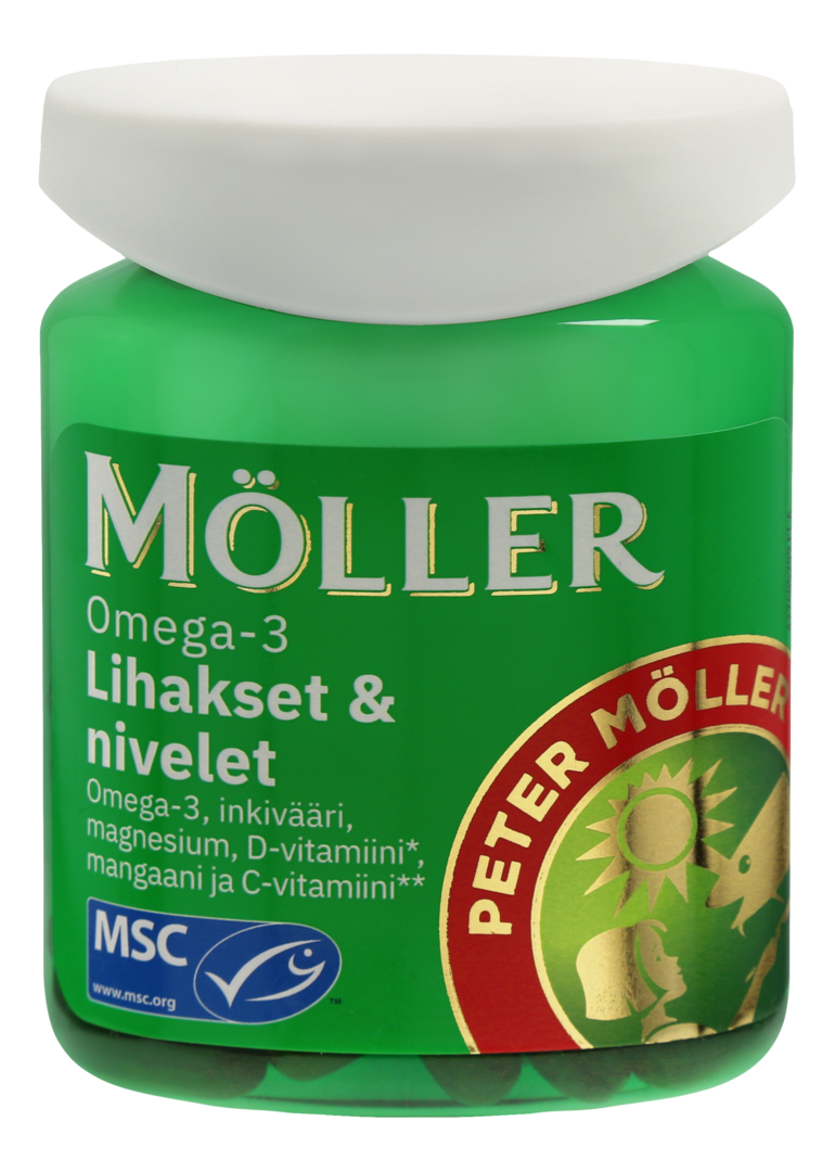 Möller Omega-3 Lihakset & nivelet 60 kaps