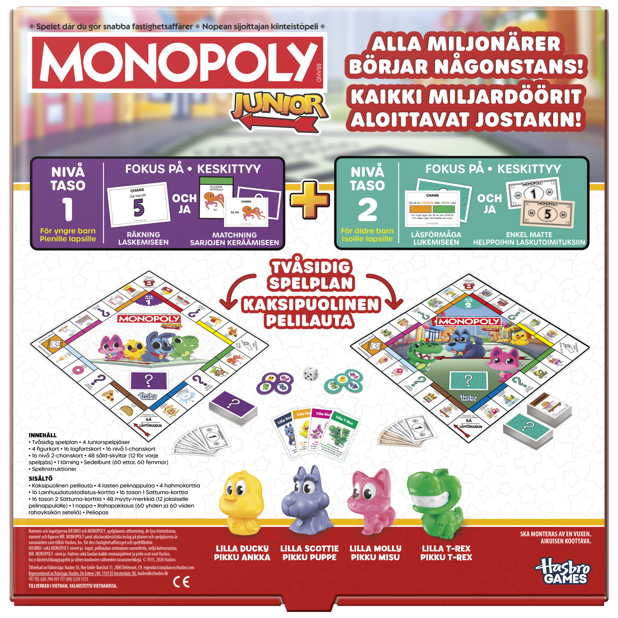 HASBRO Monopoly Junior Square
