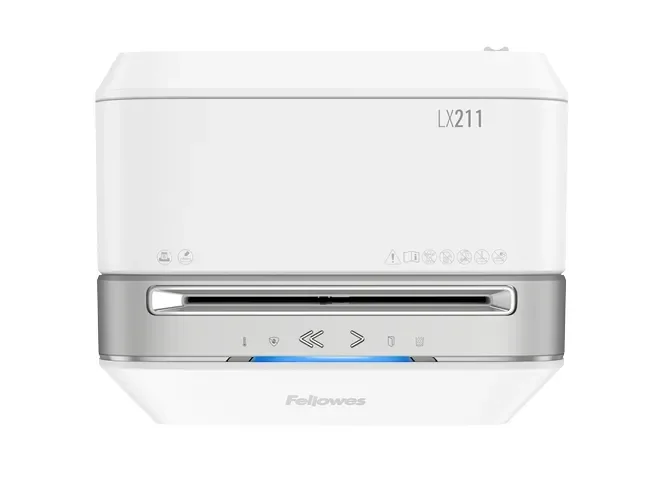 Fellowes LX Series Powershred LX21, Mikroleikkaava, 2 x 12 mm, 23 L, Kosketus, 4 renkaita, 15 arkkia
