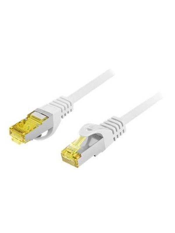 Lanberg - Liitäntäkaapeli - RJ-45 (han) til RJ-45 (han) - 3 m - 6,2 mm - S/FTP - CAT 6a - halogenfri, formet, knastfri, strenget - grå, RAL 7035