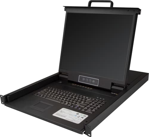 StarTech.com 8-porttinen KVM-konsoli palvelintelineeseen - 19 tuumaa - 1U - KVM-konsoli - 19 tuumaa