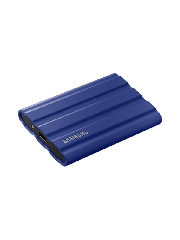 Samsung T7 Shield 2 Tt USB 3.2 Gen 2 (USB-C) -ulkoinen SSD, iskunkestävä, laitteistosalaus, salasanasuojaus, sininen
