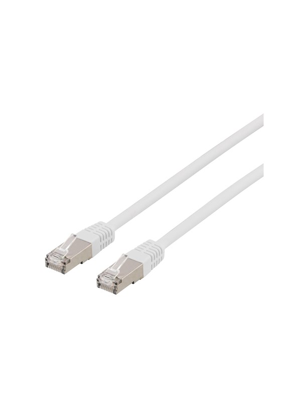 DELTACO U/FTP Cat6a laitekaapeli, 1,5m, 500MHz, LSZH, valkoinen