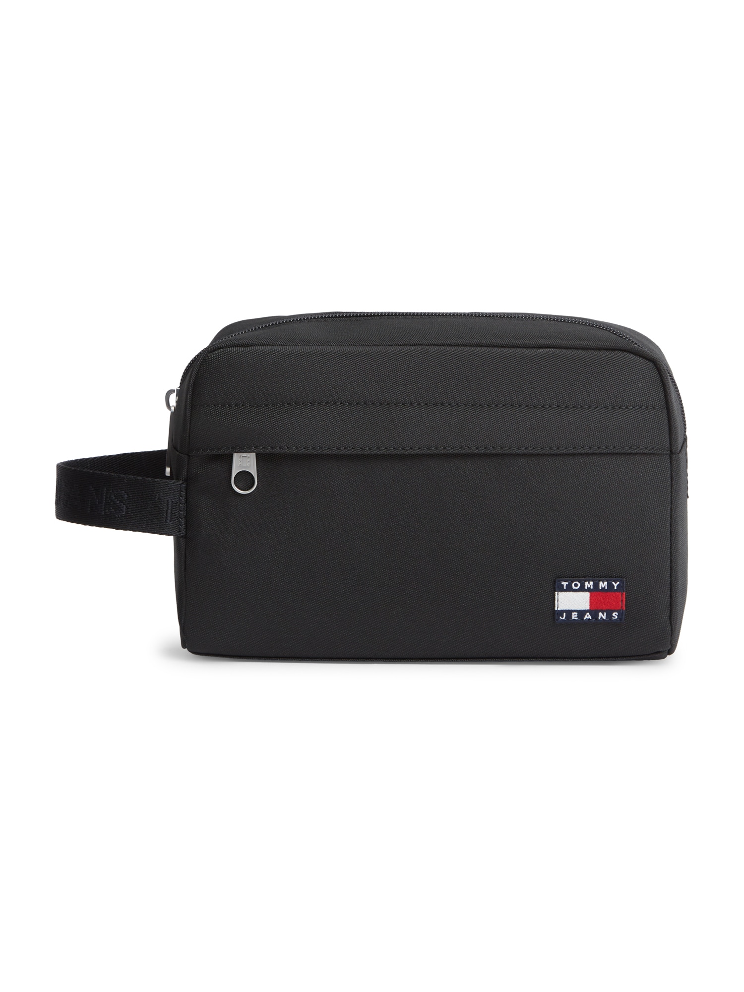 Tommy Jeans Toilettilaukku 'Essential Logo Strap' musta