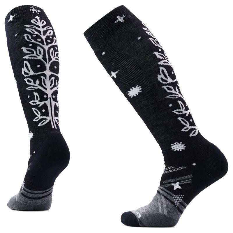 Smartwool Women'S Ski Full Cushion Ice Blossom Otc Black - L