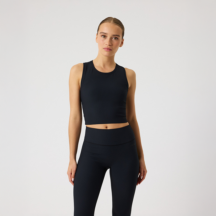 Studio Ribbed Cropped Tank Top