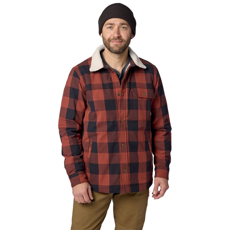 Marmot Hidden Peaks Shirt Jacket Pecan Buffalo Plaid - S