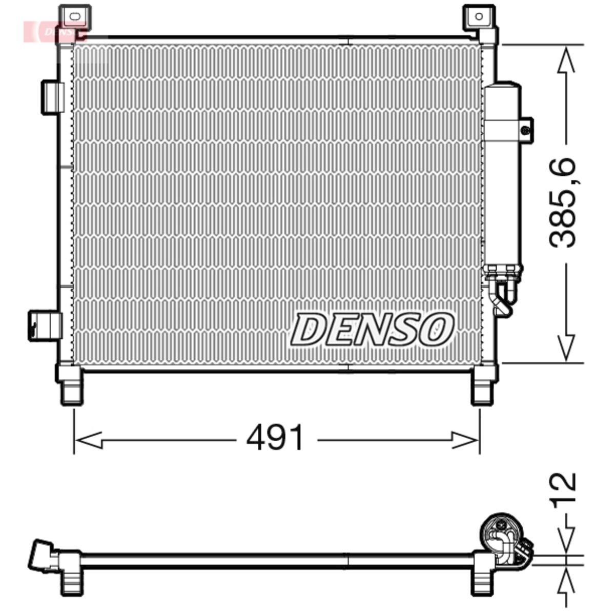 Lauhdutin, ilmastointilaite DENSO DCN46031