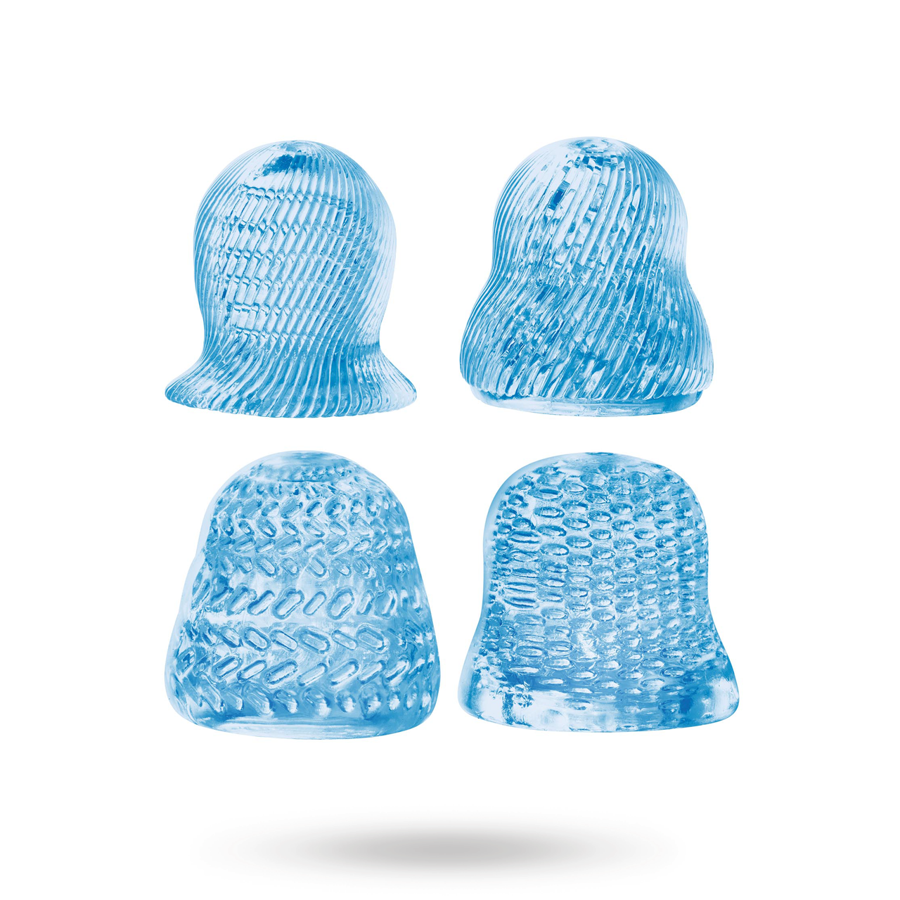 The Fedora 4in1 Glans Stroker Set Blue Stroker