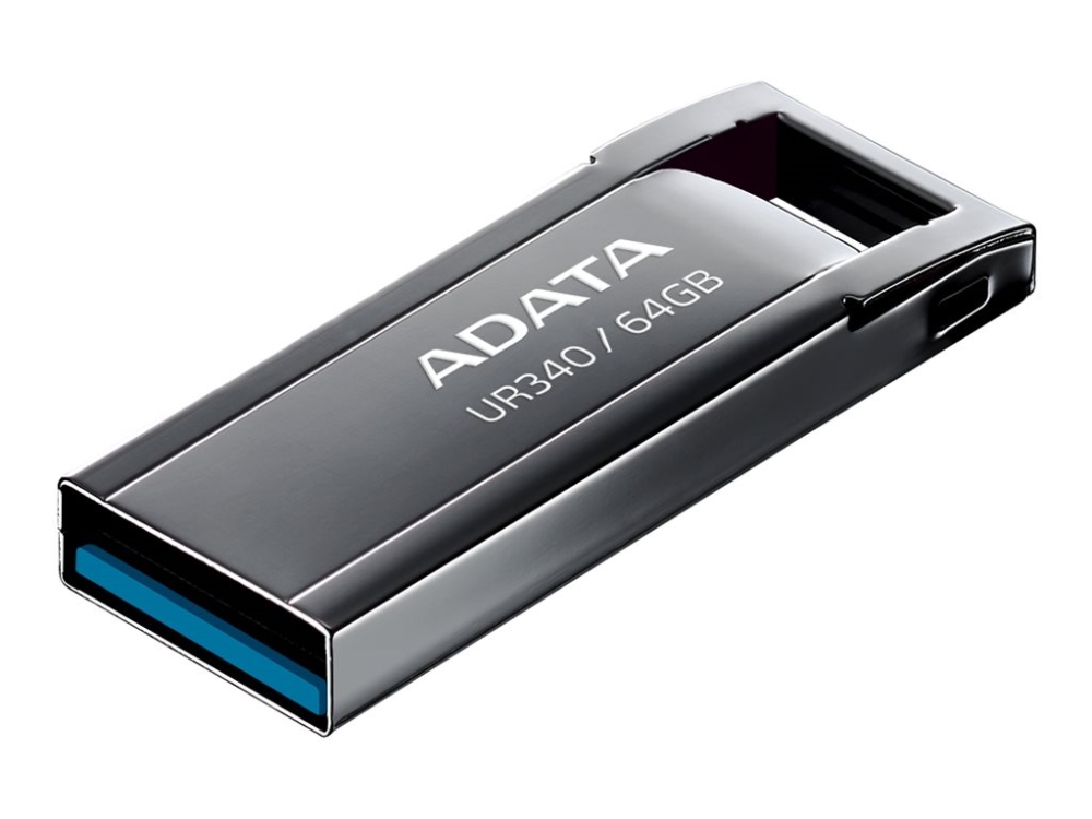 A-DATA UR340 USB 3.2 Gen 1 128 Gt -muistitikku, musta