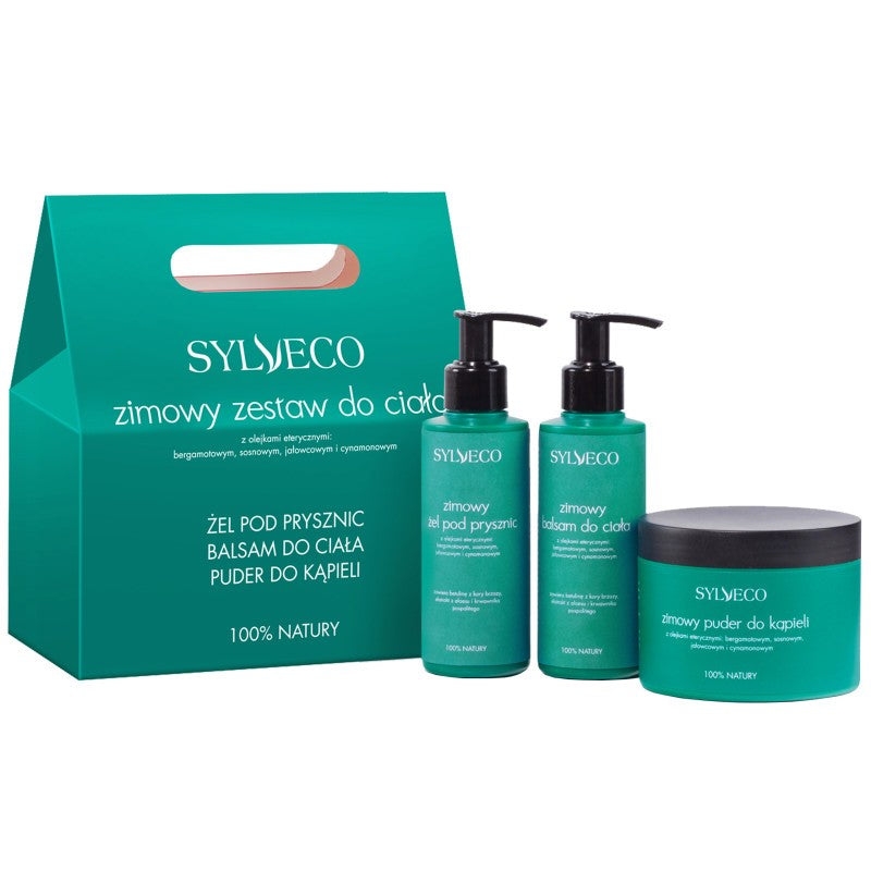 Sylveco Winter Body Set polvere da bagno 150 g + balsamo 150 ml + gel 150 ml — Set corpo