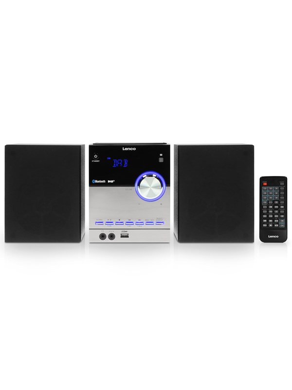 Mikrostereosetti, jossa DAB+/FM, CD/USB, Bluetooth - musta