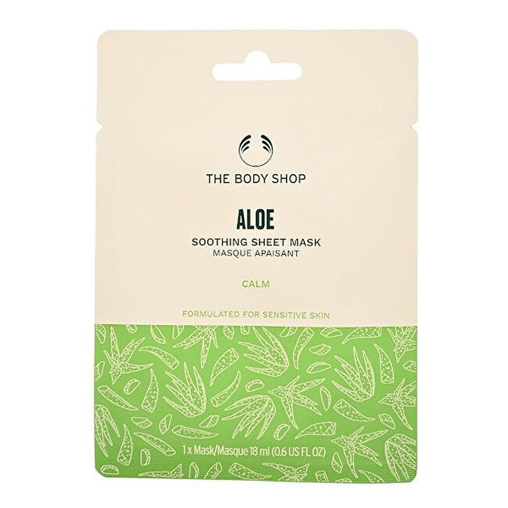 The body shop Aloe Soothing Peeling -kasvonaamio (paperi) 18 ml