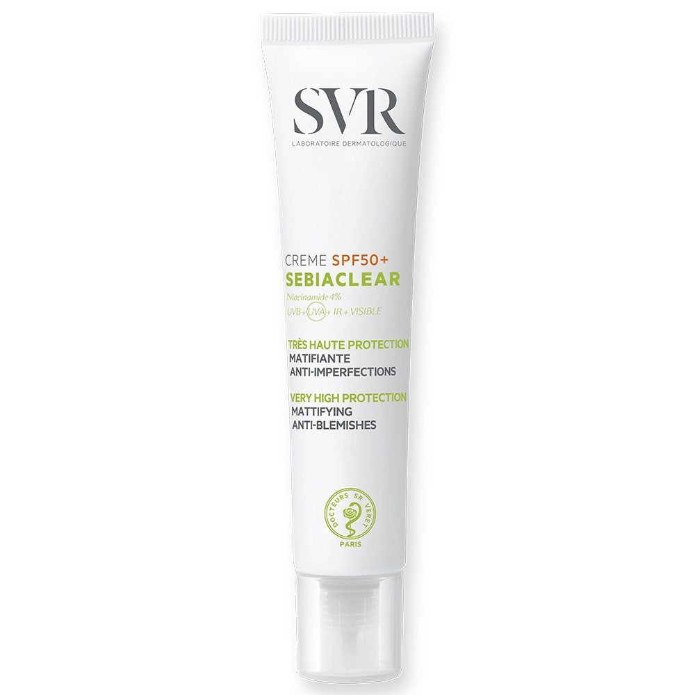 SVR Sebiaclear Cream SPF50 High Sun Protection Mattifying Anti-impfections 40ml