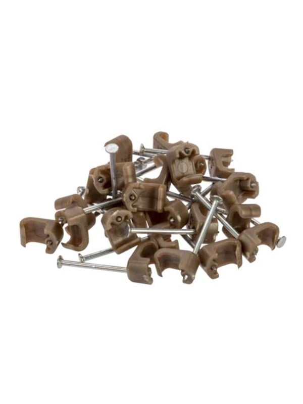 Nordic Quality Kabelklipps 3x5mm, Brons, 25 st