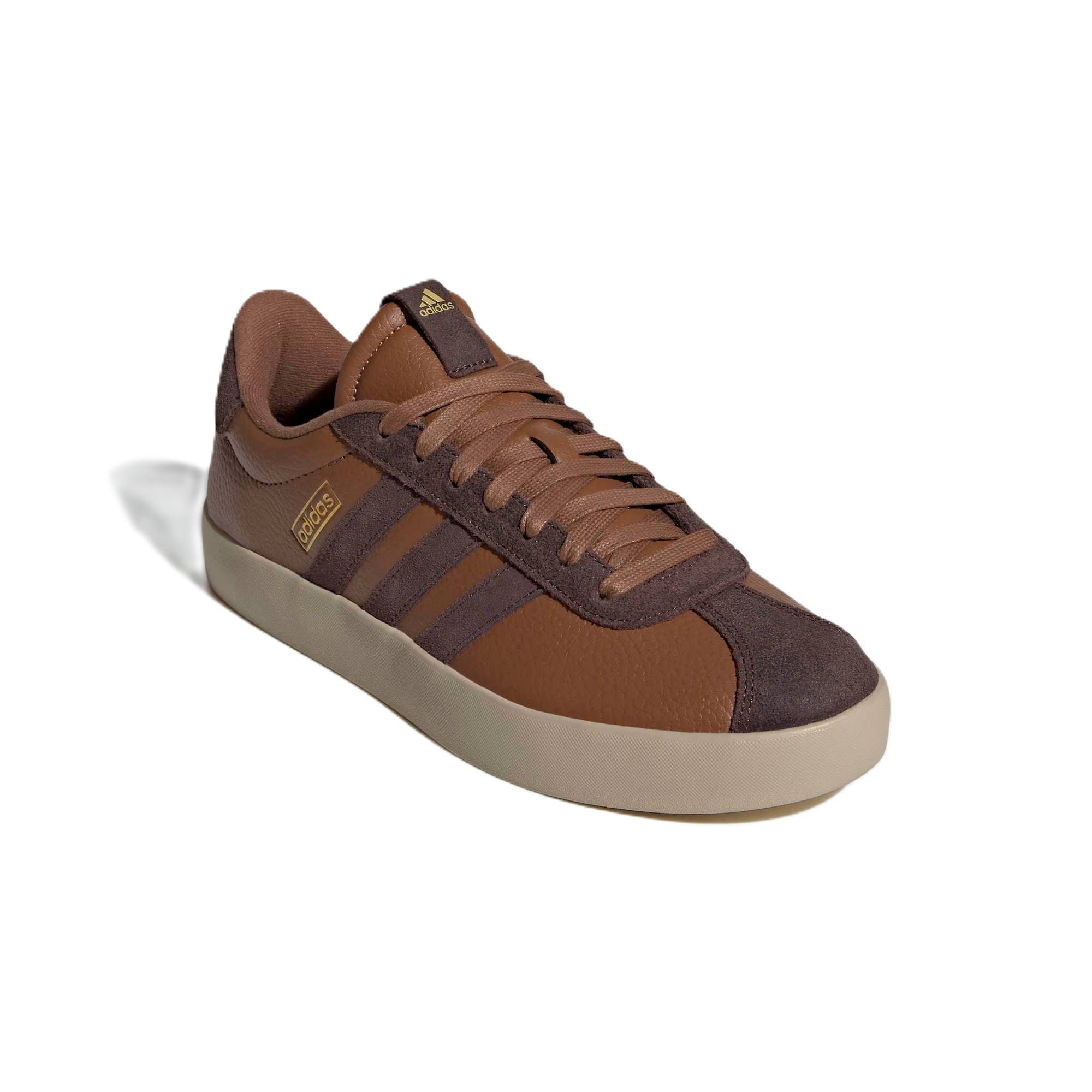 ADIDAS SPORTSWEAR Matalavartiset tennarit 'VL COURT 3.0'  ruskea / tummanruskea / kulta